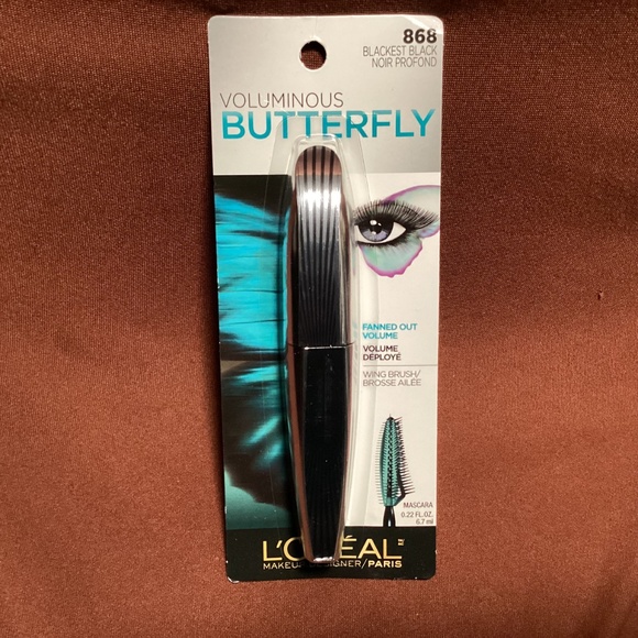Loreal Voluminous Butterfly Mascara 868 Blackest Black New/Sealed 0.22 fl oz - Picture 2 of 6